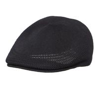 Kangol Tropic 507 Ventair Flat Cap by Men - Summer Ivy hat with Peak Spring-Summer - S (54-55 cm) Black