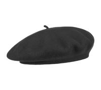 Barascon Women's Beret with Cashmere - One Size (Approx. 55-60 cm) - Made in The EU - Women's Wool Beret in French Wool hat - Autumn/Winter Beret Black One Size