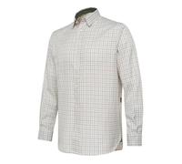 BERETTA Charlow LS Shirt XXX-Large White & Green Check - Hunting shirt breathable cotton for Men