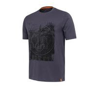 BERETTA LOGO T-SHIRT Ebony XXXX-Large - Hunting shirt breathable cotton for Men