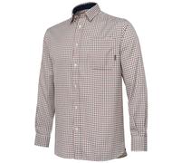 Beretta Mens Ellis Long Sleeve Shirt Green White Ivory Check Sizes Small To XXL