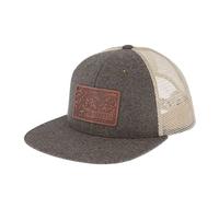 Beretta Men's Engraved Patch Wool Flanel Mesh Back Flat Bill Trucker Hat, Olive, One size