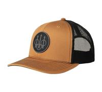 Beretta Men's Js Trucker Hat - Mesh Back Adjustable Snapback Pre-Curved Visor Cap, One Size Fits All, Tobacco, One size