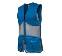 Beretta Unisex Full Mesh Shooting Vest - Breathable Lightweight Competition Vest with Cartridge Pockets & Comfortable Fit, Blue Twilight, XL