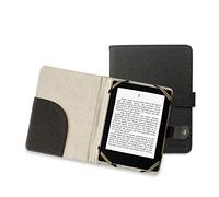 Berfea Case Cover fit for Kobo Glo/BQ Cervantes/Sony PRS/Woxter Scriba/Nook/Likebook/Boox/Tolino/SPC Dickens/Energy eReader/BOYUE 6"inch e-Book Reader e-ink 6inch eBoook Reader (Black)