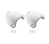 Berfi Life 2Pieces Marine Wire Cable Vent Cover with 6 Screws, Plastic Clamshell Vent Clam Shell Vent Cover for Boat Yacht