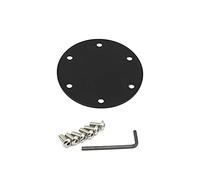 Berfi Life Steering Wheel Horn Delete Cover, 6pcs Round Stainless Steel Bolts with Wrench, Universal, Black, Steering Wheel Cover, Automotive Ashtrays