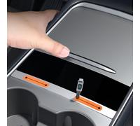 Berfi Life USB Hub for Tesla Model 3 2021-2023 and Model Y 2019-2023, Automotive Center Console Cable Organizer with Charging Cable Management Holder