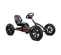 Berg Buddy Cross Black Pedal Kart Ride on Toy for Ages 3-8 Years