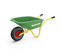 Berg Dempy Children's Wheelbarrow, Green/Yellow, Children's Wheelbarrow, Maximum Load 40 kg, Robust, Durable and Stable, Ideal for Gardening & Children, Perfect for Outdoor Games, Garden Toy Children