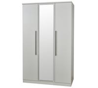 Sherwood Contemporary Grey Matt Triple Wardrobe (H)1825mm (W)1110mm (D)530mm