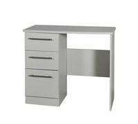 Bergamo Ready Assembled Matt Grey 3 Drawer Vanity Unit (H)795mm (W)930mm (D)415mm