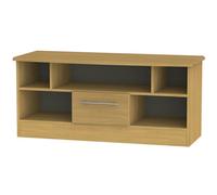 Sofia Ready Assembled 1 Drawer TV & Media Unit in Modern Oak - Welcome Furniture | TJ Hughes