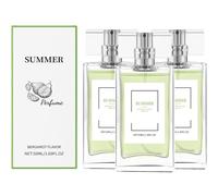 Bergamots Perfume Spray, Summer Light Fragrances Bergamots Parfum Mist, Portable Eau De Perfume, Long Lasting Fragrances, Fresh Bergamot & Jasmine, 50ml (3PCS)