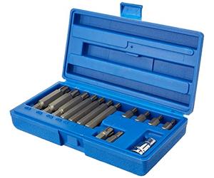 Bergen 14pc 1/2" DR Ribe Socket Bit Set M5-M14, Polydrive, Length 30-75mm B1168