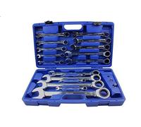 Bergen 17pc Extra Long Ratchet Wrench Spanner Set 8-32mm B1891