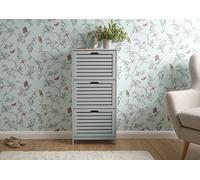 Bergen 3 tier Shoe cabinet in grey or white (Grey)