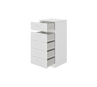 Bergen 5 Drawer Narrow Chest of Drawers 5 Drawers Oak