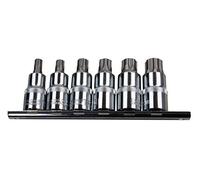 BERGEN 6PC 1/2 DR TORX Plus BIT SOCKETS ON Rail B1292