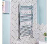 Bergen 800 x 500mm Straight Chrome Heated Towel Rail