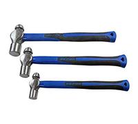 US PRO B1665 3PC Ball Pein Hammers Set 8 16 32Oz TPR Handle