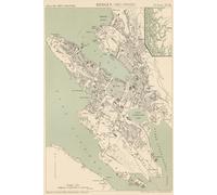 Bergen Map Journal: Vintage Map Notebook