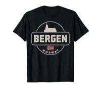 Bergen Norway City Travel Nordic Adventure T-Shirt