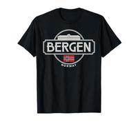 Bergen Norway City Travel Nordic Adventure T-Shirt