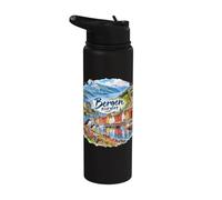 Bergen, Norway, Norwegian Europe Stainless Steel Insulated Water Bottle