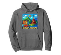 Bergen Norway Tourist Attractions Adventure Travel Souvenir Pullover Hoodie