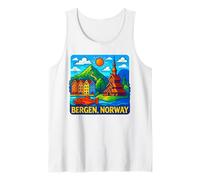Bergen Norway Tourist Attractions Adventure Travel Souvenir Tank Top