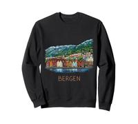 Bergen Norway Travel Souvenir City Landmark Gift Sweatshirt