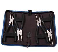 Bergen Professional 4pc 180mm Circlip Pliers Internal External Set in Canvas Case BER1755