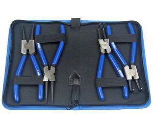 BERGEN Professional 4pc 7 inch Circlip Pliers Internal External Set in Canvas Case B1724