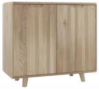 Bergen Scandinavian Oak Medium Sideboard, 101.8cm with 2 Doors