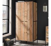 Bergen Wooden 2 Door Wardrobe Black