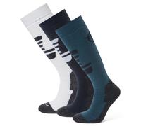 TOG24 Bergenz Ski Socks 3 Pack. Padded Ski Socks With Targeted Cushioning, Non-Slip Grip Cuffs, Re-Inforced Toe & Heel Plus Elastic Arch & Ankle Support. 3 Pack Mens Ski Socks. 3 Pack Womens Ski Socks