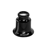 Bergeon 1458-A-15 Watchmakers Double Lens Eyeglass Loupe 15x Magnification, Black, M