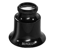 Bergeon 1458A Double Lens Glasses for Watchmakers 15X Magnification, Black, Black, Black