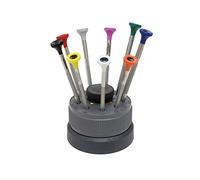 Bergeon 30081-S09 Mini Watchmakers Screwdriver Set on Rotating Stand Stainless Steel