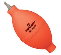 BERGEON 4657 Dust Blower - Olive Shape - Plastic Tip and Intake Valve at Bottom of Blower - Clears Dirt and Dust Hard to Reach Areas - 4332302