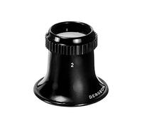 Bergeon 4902-2 Aplanatic Magnifying Glass, Watchmaker's Tool, Magnification 5X, Screw-Down Ring, Black