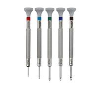 BERGEON 5 Pieces Phillips Screwdriver Set - Stainless Steel - Ergonomic - Swiss Made