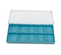 Bergeon 5237-1345 Plastic Transparent Box for Watch Parts, 10 divisions