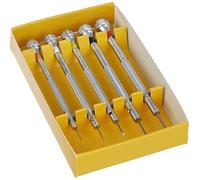 BERGEON 55-605 2868 Set of 5 Chrome Plated Brass Screwdrivers Watch Repair Kit