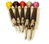 Bergeon Screwdriver Set 6899-P05 0.80 to 1.6 mm Delrin Plastic and Stainless Steel Ergonomic Screwdriver Set in Plastic Bag