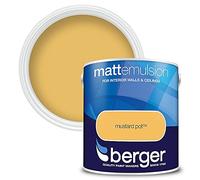Berger Outdoor Matt Emulsion Paint Mustard Pot 2.5L