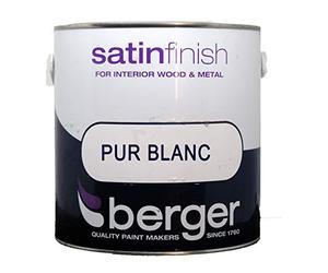 Berger 750ML Quick Dry Satin Brilliant White