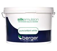 Berger Brilliant White Vinyl Silk Paint- 10L Litre