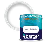 Berger Kitchen & Bathroom Paint Matt Brilliant White - 2.5L